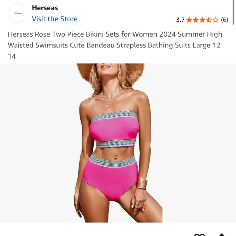 Pink Two-Piece Bikini Set